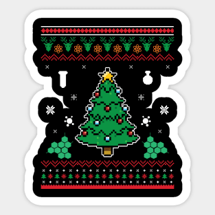 'Oh Chemistry Tree' Cool Christmas Chemistry Sticker